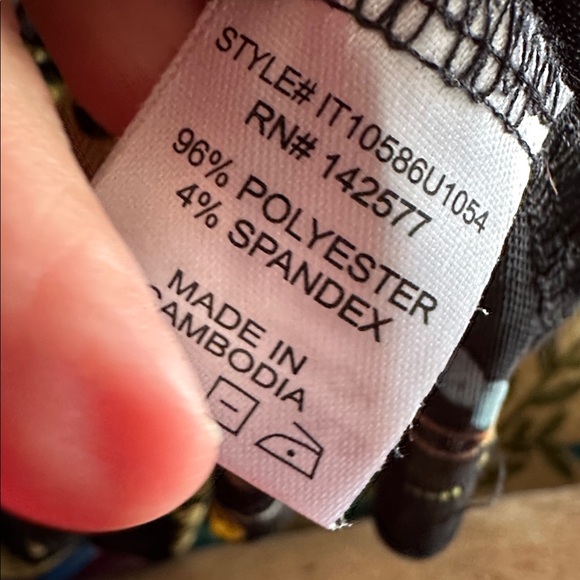 Fashion Nova Black Mesh Long Sleeve Top with Gold Baroque Print - Picture 6 of 7